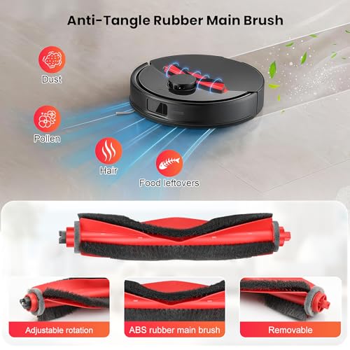 Image of 15 Pack Q10 S5 Accessories for Roborock Q10 S5, Replacement Parts Include 1 Main Brush, 4 HEPA Filter, 4 Mop Pads, 4 Side Brush, 1 Cleaning Brush and 1 Screwdriver