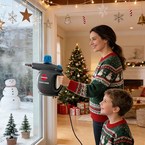 image for Outspurge Handheld Steam Cleaner, Pressurized Multi-Surface Steam Shot