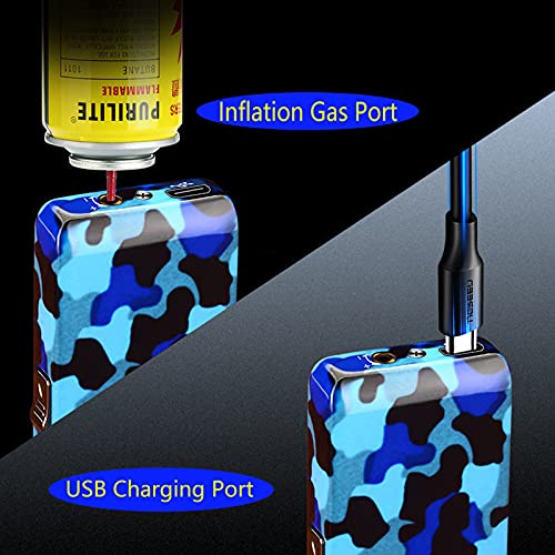 Encendedor eléctrico recargable 2 en 1 camuflaje miniatura 6