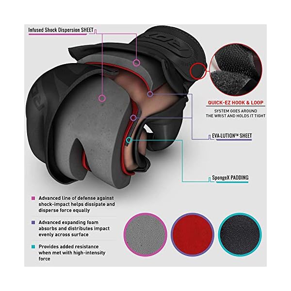 RDX-MMA-Gloves-Noir-Maya-Hide-Leather-Ventilated-Open-D-Cut-Palm-Padded-Grappling-Sparring-Mitts-Cage-Fighting-Kickboxing-Mixed-Martial-Arts-Muay-Thai-Training-Punching-Bag-Pads-Workout-Black RDX MMA Gloves Noir, Maya Hide Leather, Ventilated Open D-Cut Palm, Padded Grappling Sparring Mitts, Cage Fighting Kickboxing Mixed Martial Arts Muay Thai Training, Punching Bag Pads Workout, Black