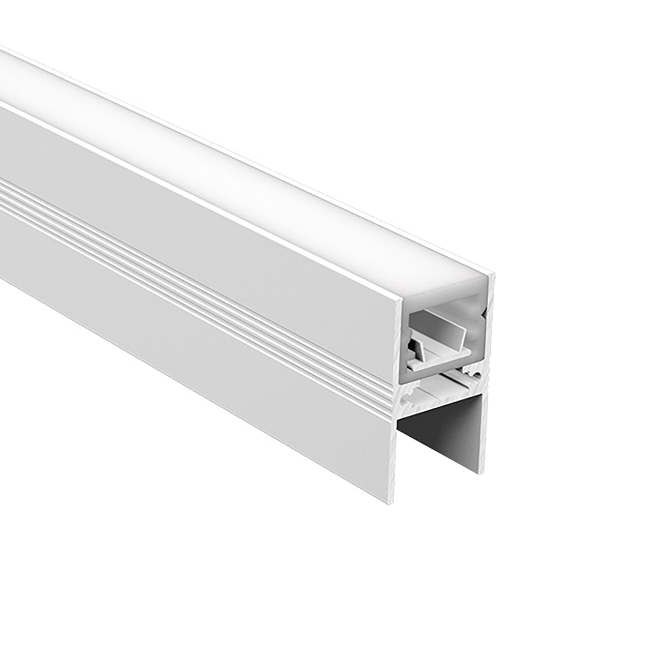 G.W.S® Waterproof Inground LED Profile, 1-Pack Aluminium Channel for LED Strip Light, 1 Metre 25.2mmx43.6mm (246-D2544) — image 1