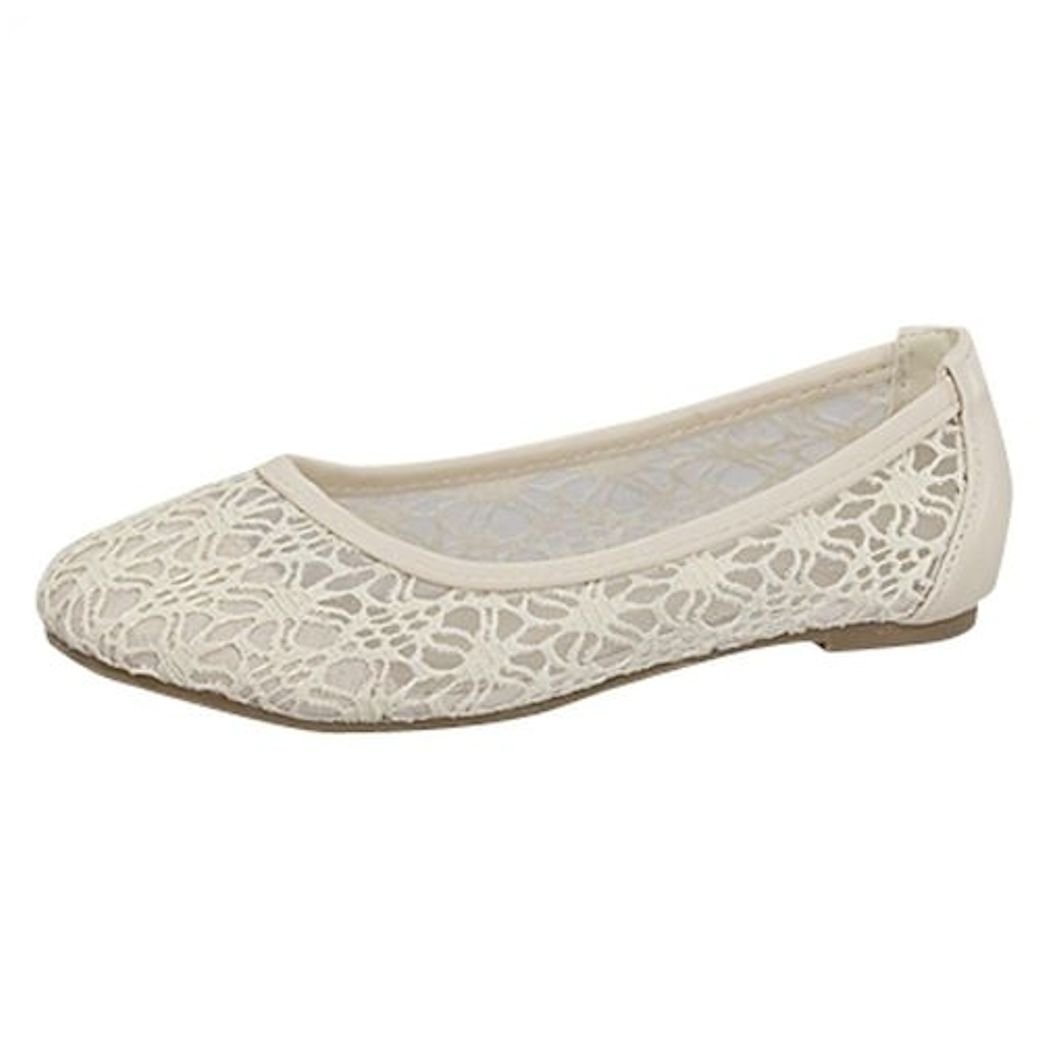 Lucky Top Max 35K Little Girls Lace Up Ankle Wedge Booties