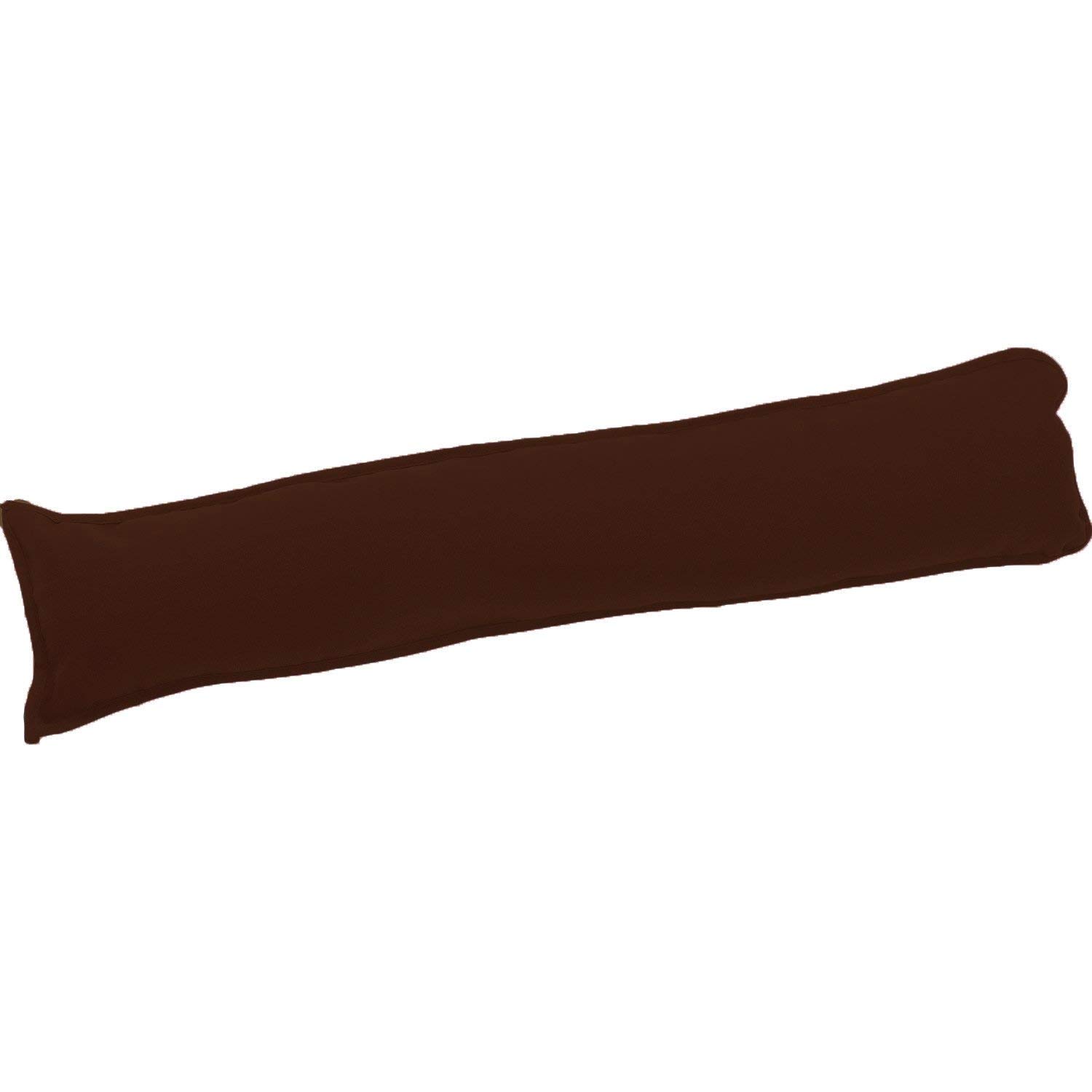 Marilyn Bed & Bath Plain Fabric Draught Energy Saver Excluders Draft Insulator Draft Stopper For Door Window Hallway (Brown, 2)