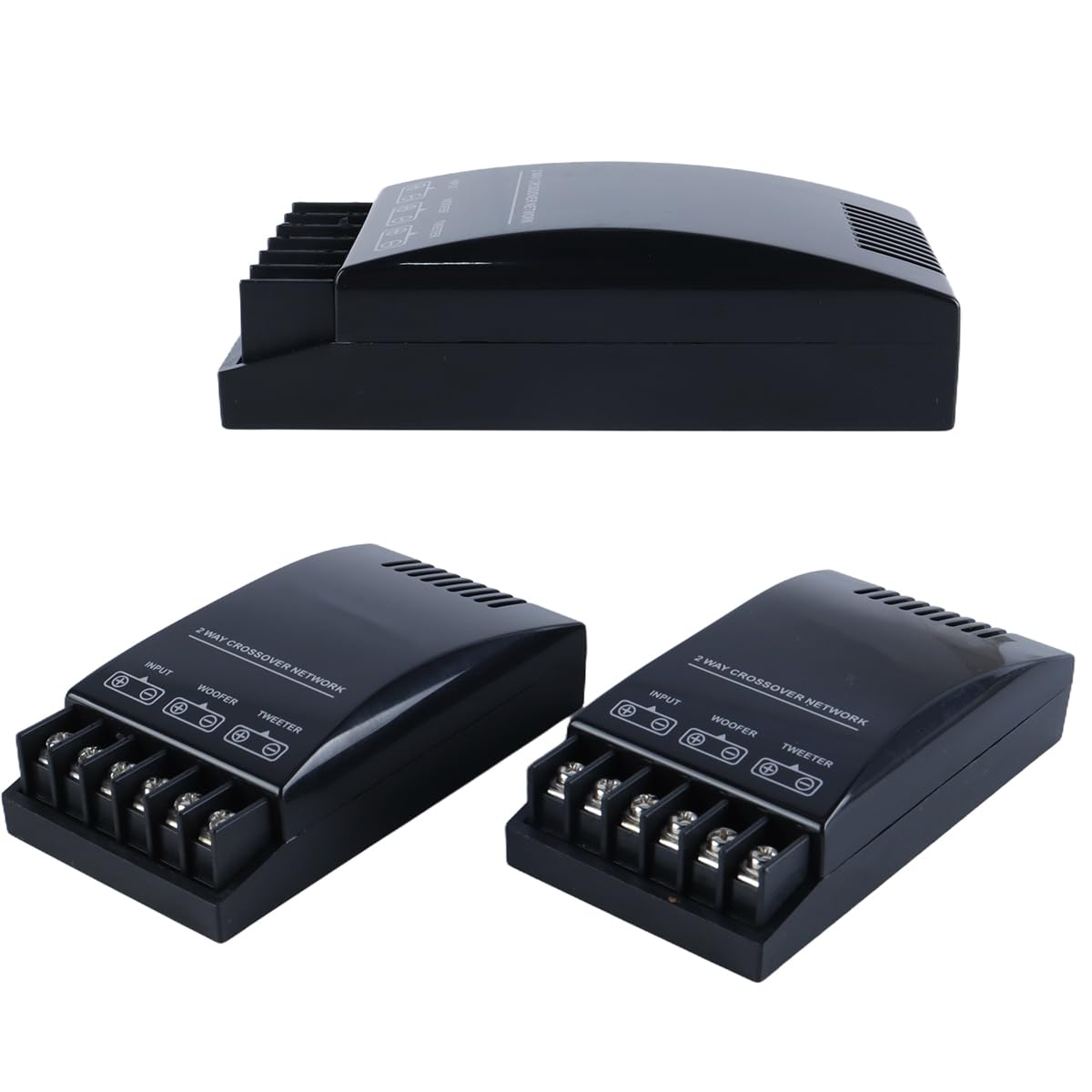 Lot de 2 filtres électroniques passifs pour voiture, outil d'amplification sonore