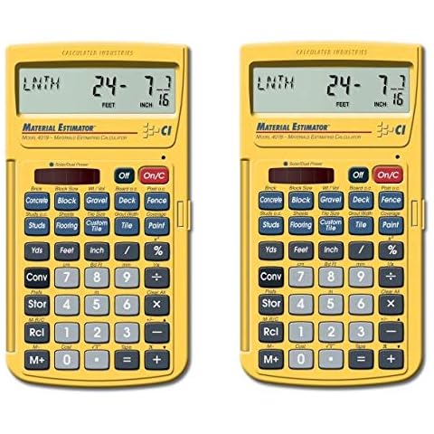 CALCULATED INDUSTRIES 4019 Material Estimator Calculator (Twо Расk) Cover