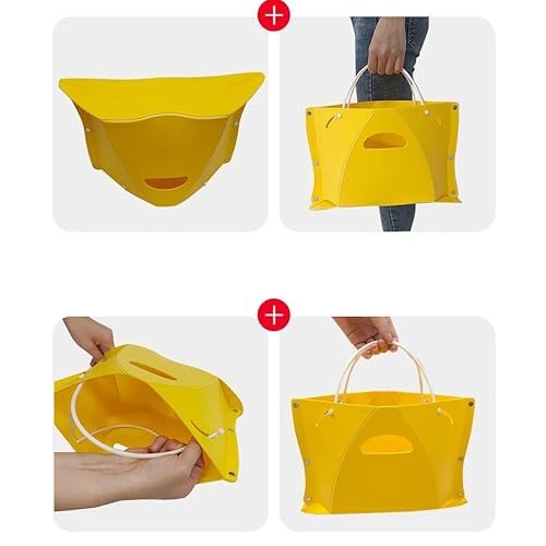 Pacote com 4 banquetas dobráveis portáteis para acampamento e caminhada com função de bolsa de mão –