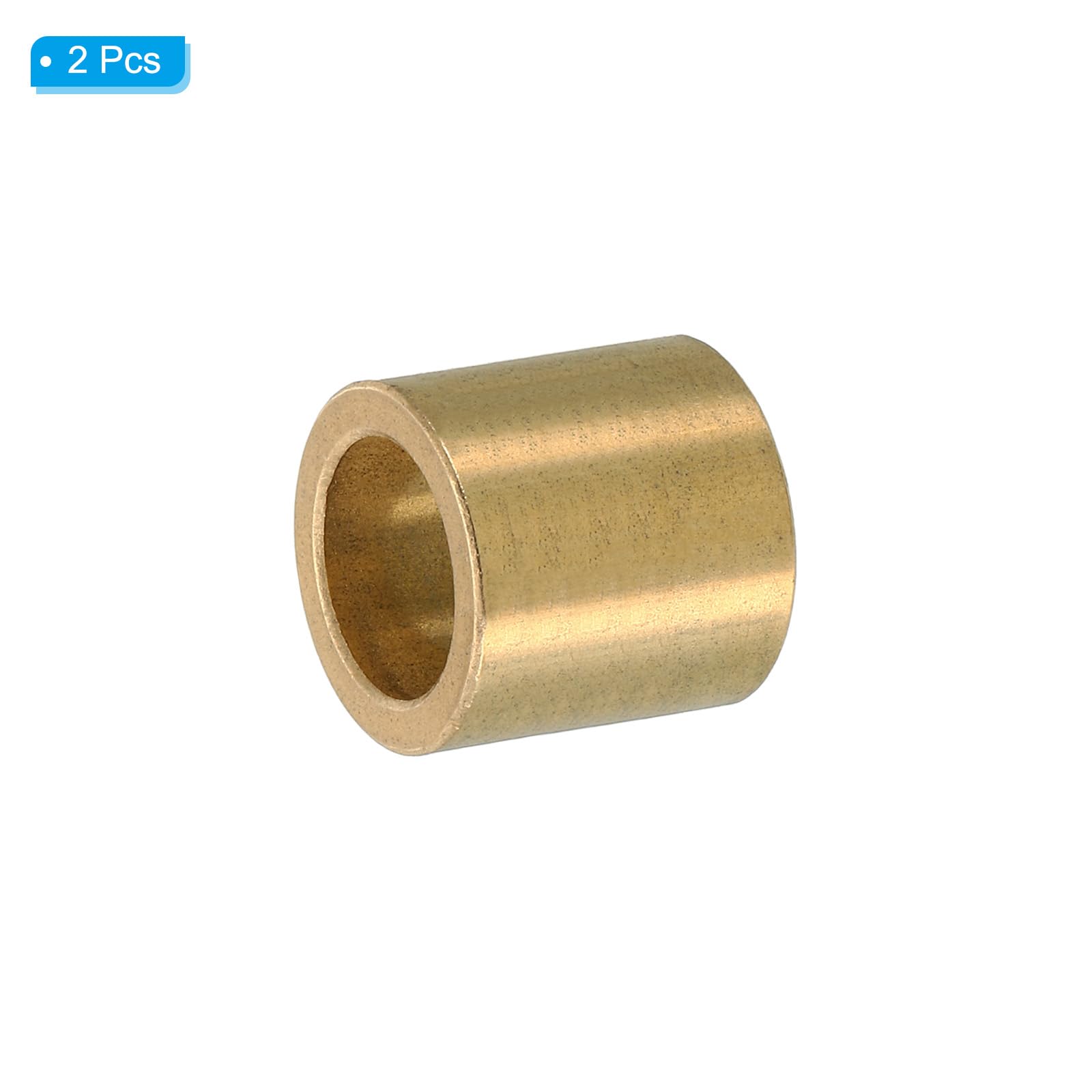 PATIKIL M14 Brass Spacers, 2 Pcs Metal Spacer Brass 14mm ID x 20mm OD x 20mm L Brass Spacers Screw Standoff for 5/9 Inch or M14 Screw - Image 3