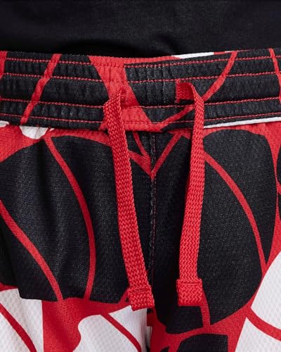 Nike Big Kids' Dri-FIT Elite Printed Basketball Shorts (Large, University Red/Black/White)4