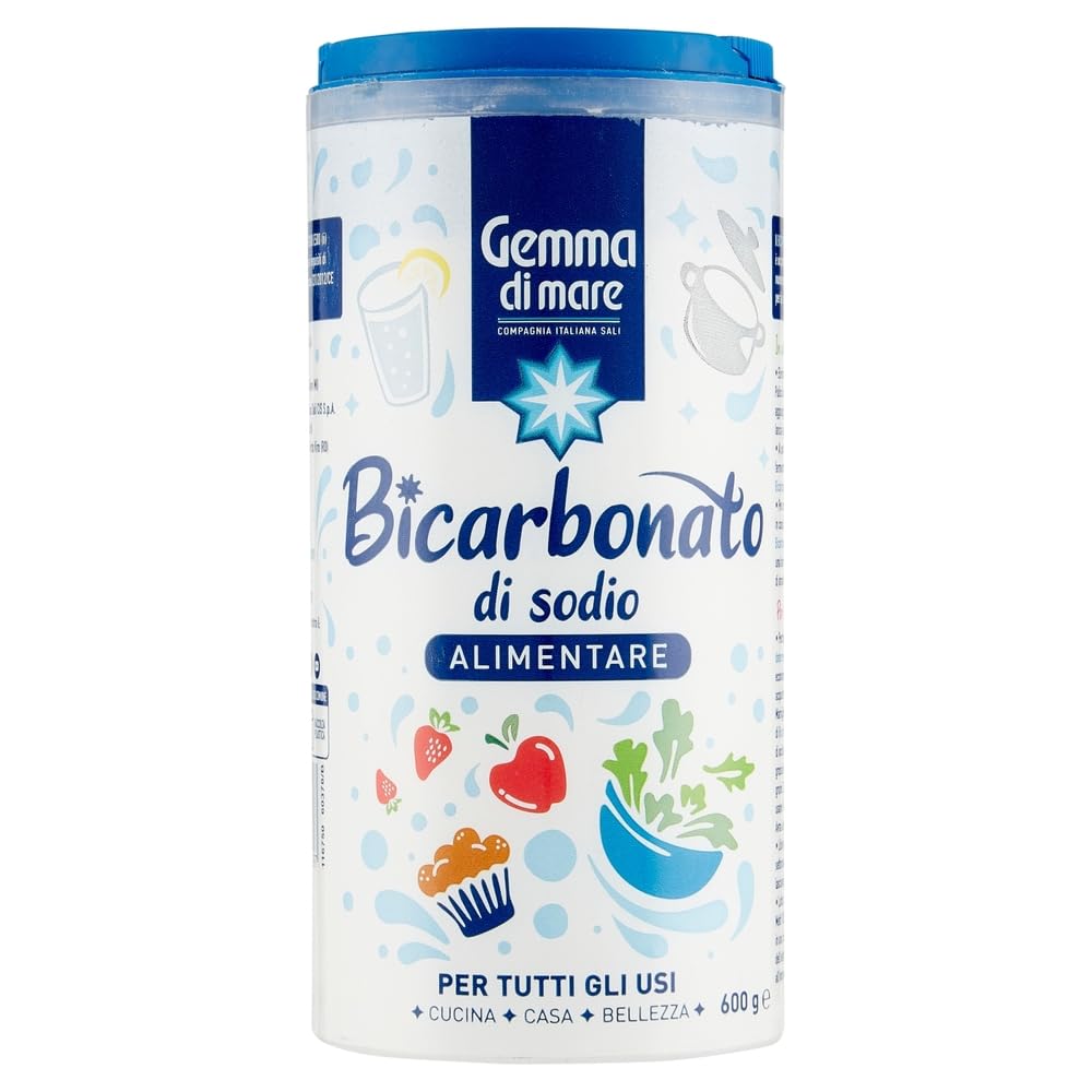 Italian Gourmet Bicarbonato di sodio Alimentare 12 x 600g Backnatron essbar