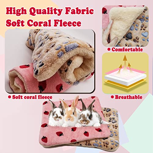 Kathson Hamster Winter Warm Fleece Sleep Pad Small Animal Bed For Squirrel Hedgehog Bunny Chinchilla And Other Small Animals (2 Pcs) #TOP2