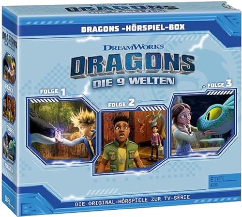 Dragons - Die 9 Welten: Die Hörspiel-Box mit den Folgen 1 - 3 - Die Original-Hörspiele zur TV-Serie mit GRATIS Blumensamen
