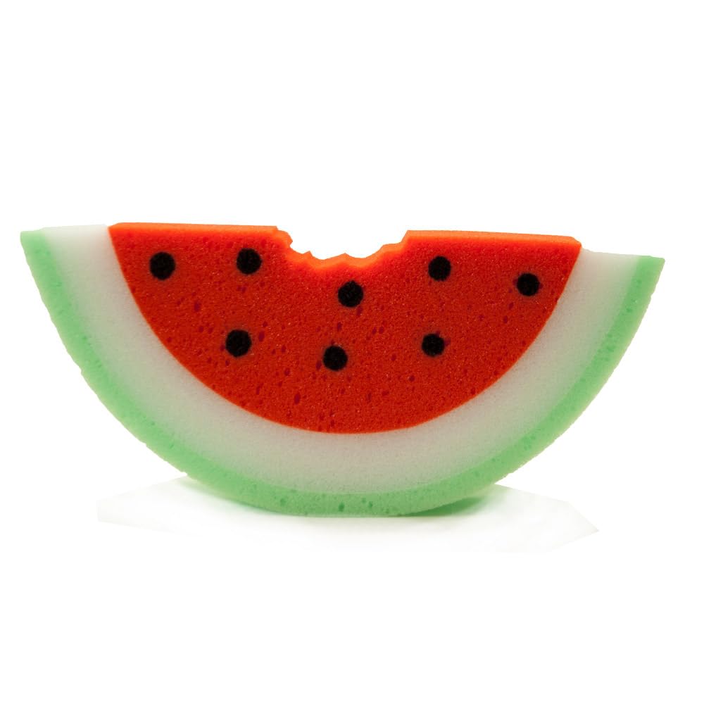 martini SPA - Bath Fruit - Miękka trójwymiarowa gąbka w kształcie kawałka arbuza, poliuretan, czerwony, 27g, 1 jednostka