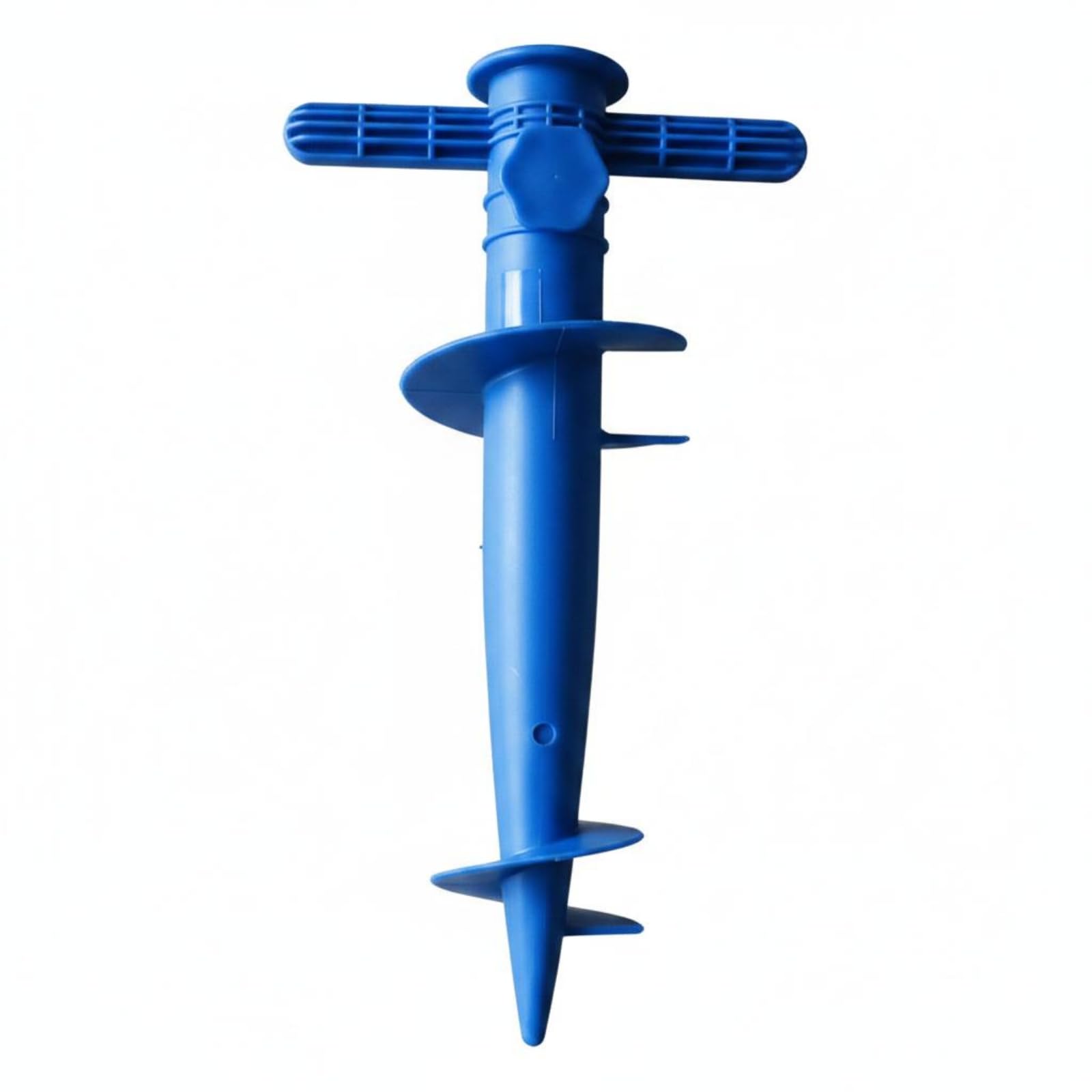 Spiral Umbrella Anchor Easy to Use Beach Umbrella Anchor Portable Metal Sunshade Base, Blue-image-42