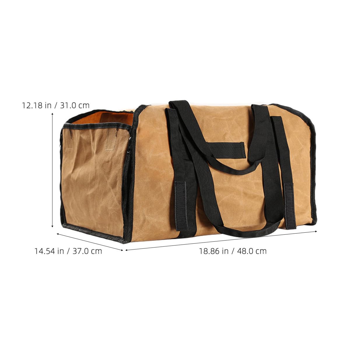 TOYANDONA Borsa in Tela per Legna da Ardere Design Portatile, Resistente e Capiente, per Trasporto e Conservazione di Legna Durante Attività All'aperto