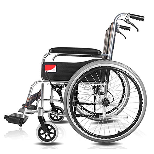Wheelchair, 軽量アルミ合金手動折りたたみ車椅子、身体障害者高齢者運転医療