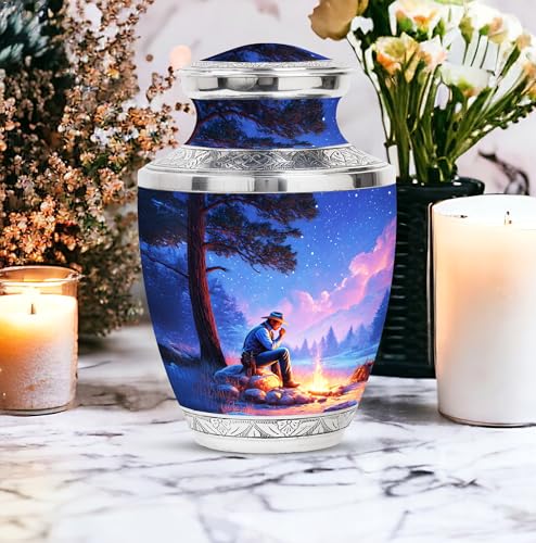 Image of Cowboys Urn Ash Burials for Human Ashes 1 Large & 2 Small | Ashes Urn Human Remains, Decorative Urns