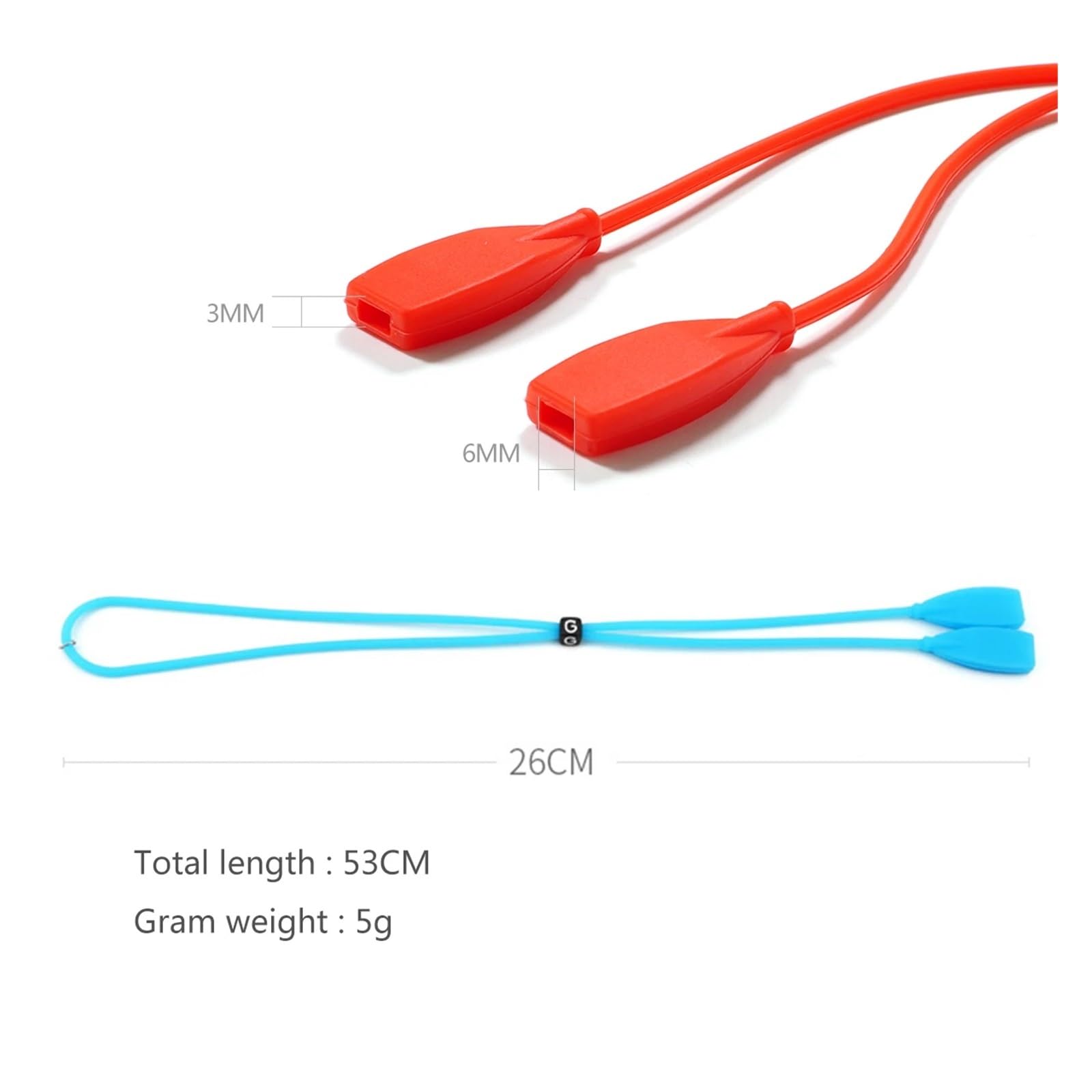 Chaîne de Lunettes 30 pièces, Ruban élastique en Silicone, Couleur, Bouton Lettre réglable, Lunettes de Sport antidérapantes