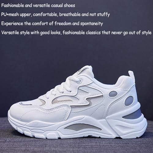 YTINGNICE Lace-up Chunky Sneakers,Chunky Fashion Sneakers for