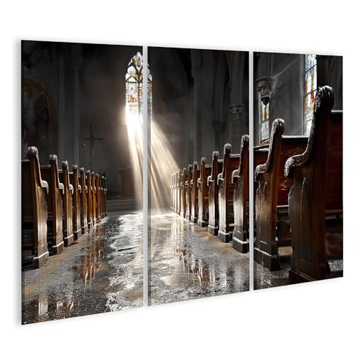 Image sur toile chapelle mystique pour sublimer un grand mur de salon