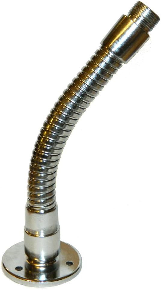 Microphone Table Mount base with 6" Gooseneck Chrome