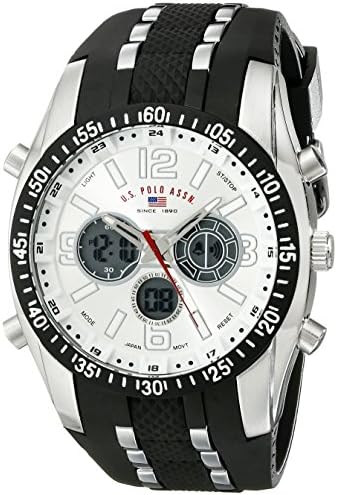 U.S. Polo Assn. Sport Men's US9061 Watch with Black Rubber Strap Watch