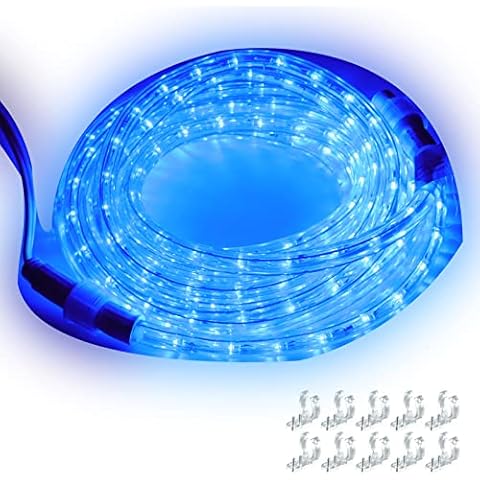 Aniai Rope Lights 18ft 216 LED, 120V UL Listed Plugin Rope Lights Connectable Indoor and Outdoor Flexible LED Tube Lights for Holiday, Garden, Yard, Corridor and Patio Decor Cover
