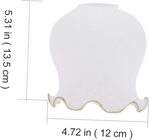 Miniatura 5 de DOITOOL Pantalla de cristal para lámpara de mesa, cubierta de pantalla de vidrio esmerilado, pantalla de vidrio de repuesto, pantalla decorativa,