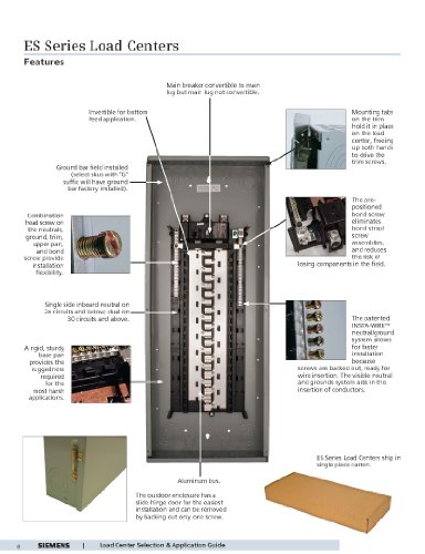 Siemens 30 Space, 30, Circuit, 100 Amp, Main Breaker, Indoor Load
