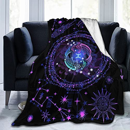 Throw Blanket Flannel Constellations Blanket