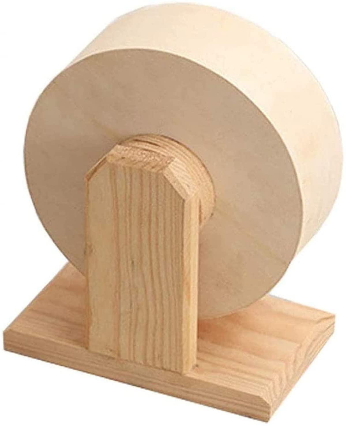 Rueda de ejercicio para hámster, rueda de equilibrio de madera para animales pequeños, rueda de actividad divertida para hámsters, ratones y jerbos