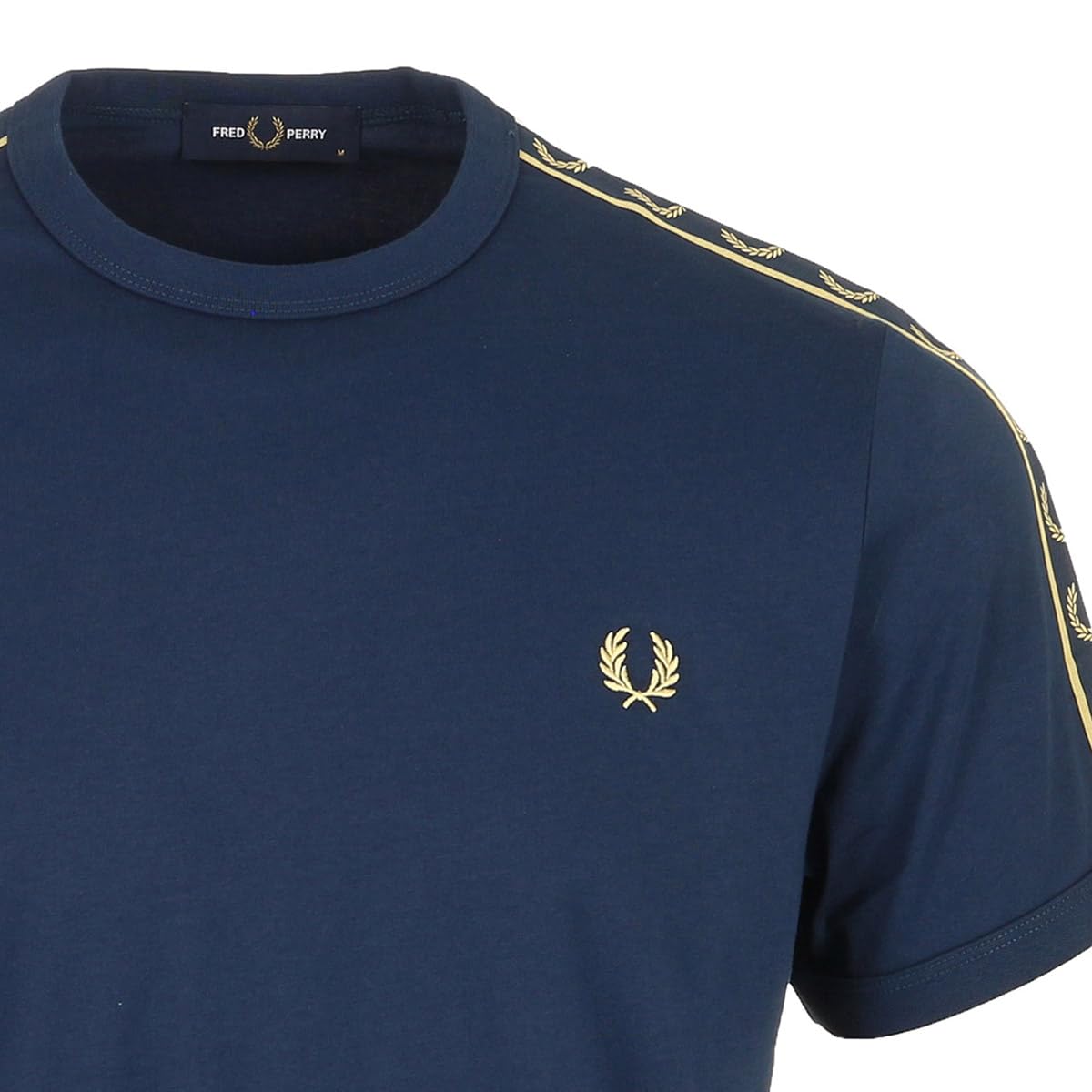 Fred Perry Camiseta ringer con cinta deportiva M