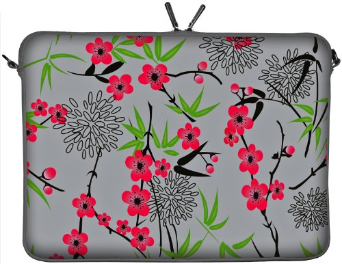 Digittrade LS104 11   Funda protectora antihumedad de neopreno para portátil macbook 11.6 pulgadas (29.5 cm), diseño Sakura 104