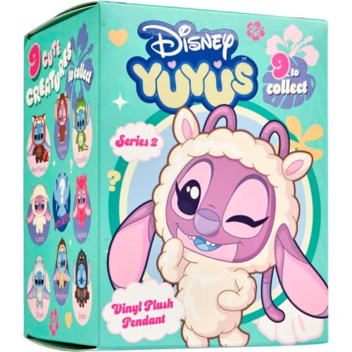 Disney YuYus Stitch & Angel Wave 2 – Plüsch-Vinyl-Charms im Blindbox-Format, Bag-Charm-Trend, 9 tierische Designs wie Igel oder Schaf… – Ansicht 4