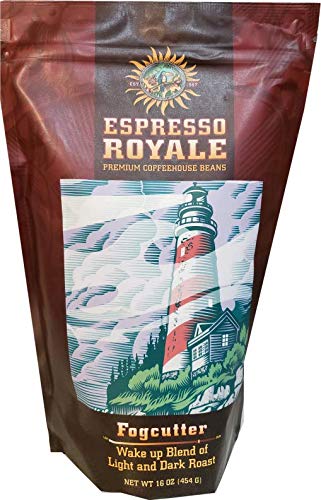 Espresso RoyaleCoffee, Fogcutter, medium dark. 1lb bag, whole bean