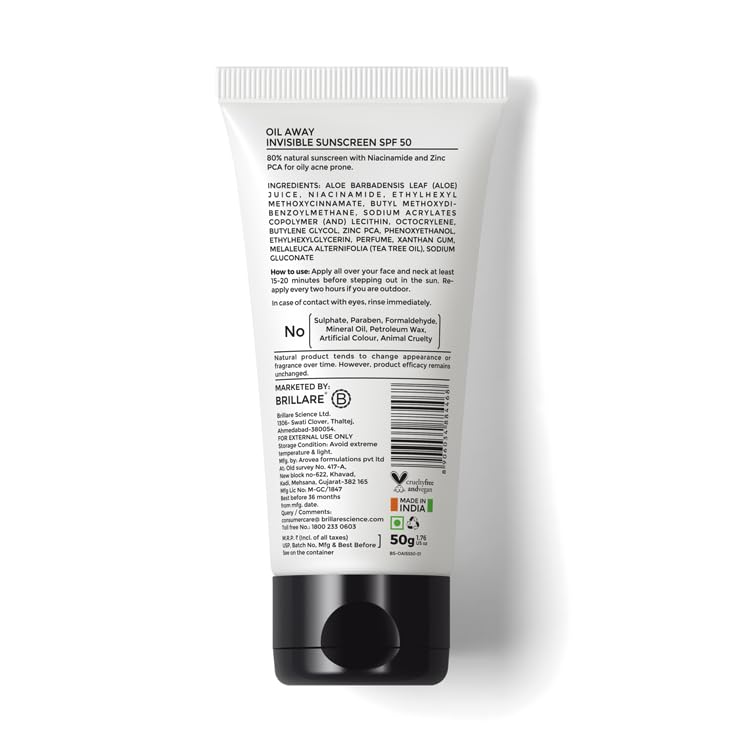 Oil Away INVISIBLE Sunscreen SPF 50