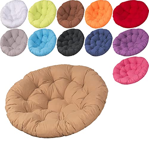 ACUY Coussin Fauteuil Suspendu Ø40cm(15.72inch) Coussin Fauteuil Rotin Rond Confortable Coussin de Jardin Exterieur imperméable pour Chaise de Jardin