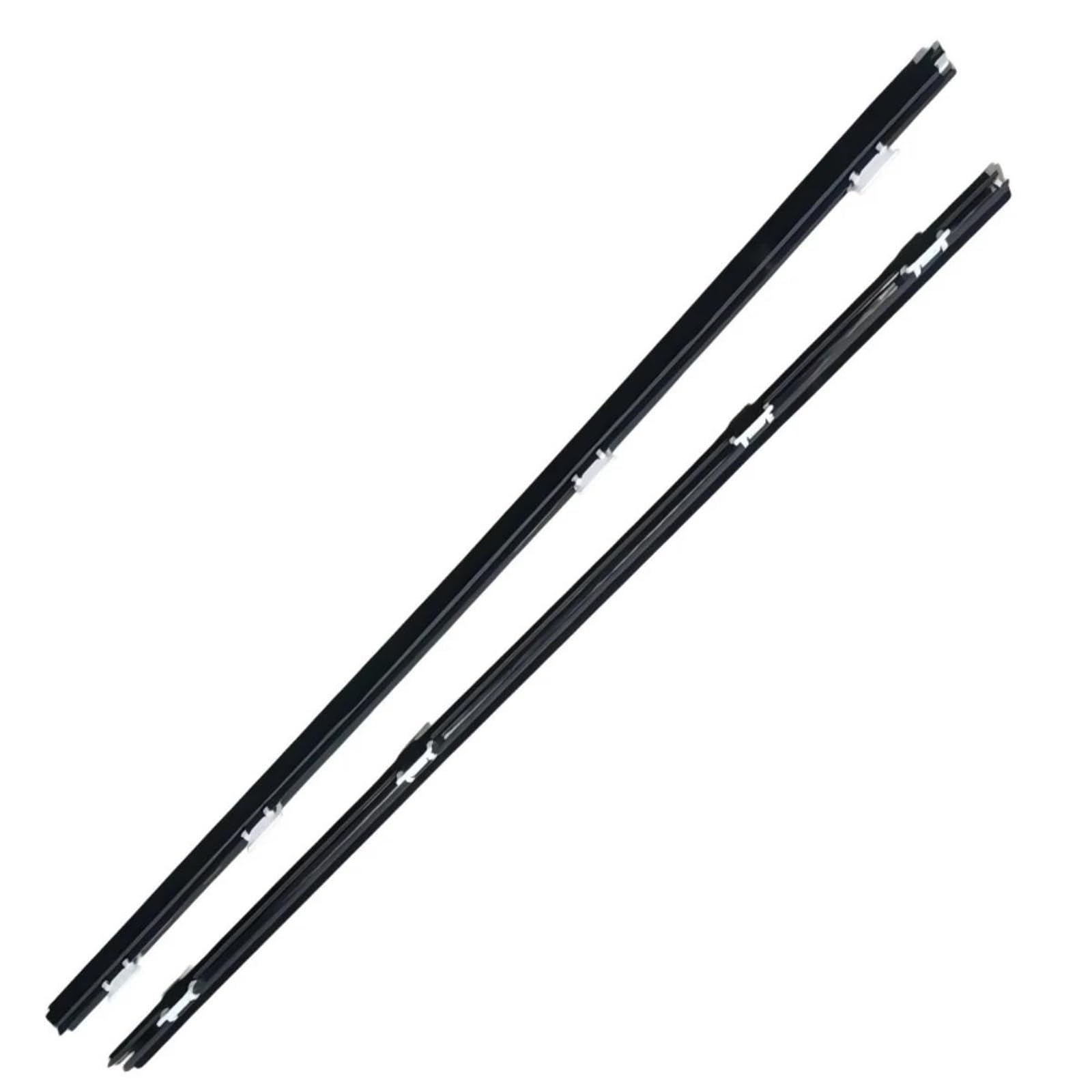 Trfbd One Color 2Pcs Car Window Weatherstrip Black For Civic 01-05 2Doors Moulding Trim 72450-Sna-A01 Rubber