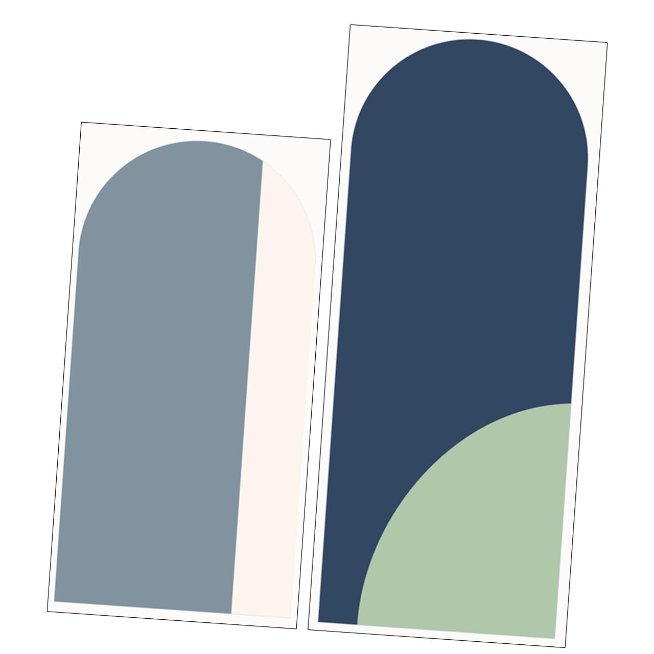 Autocollants muraux en PVC forme arche déco murale pour salon