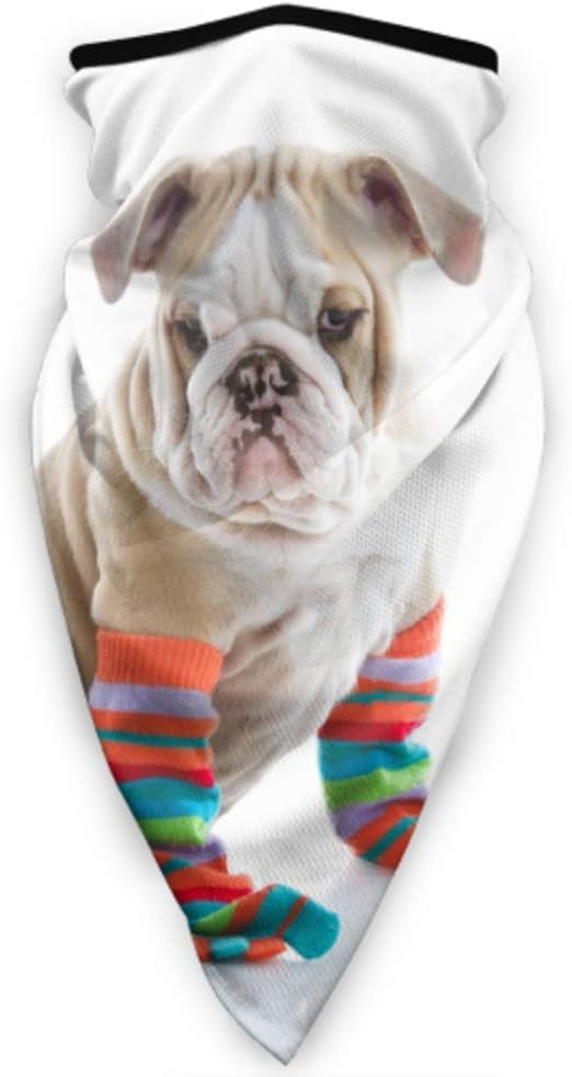 Cute Dog Puppy Sock Gift Sun Dust Face Mask Outdoor Neck