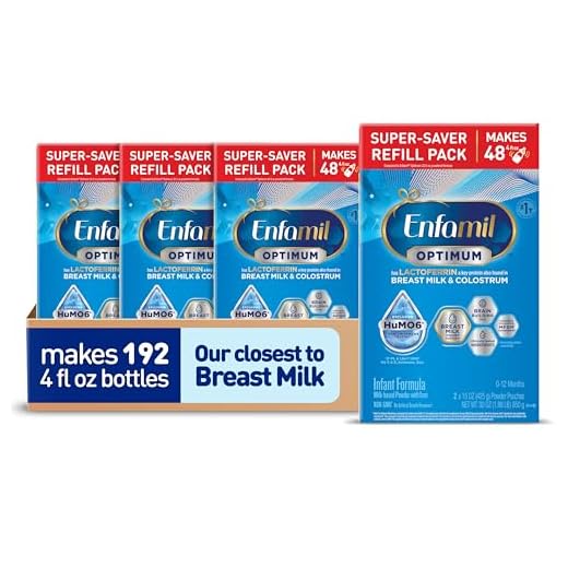 Enfamil Enspire Baby Formula with Immune-Supporting Lactoferrin, Brain Building DHA, Our Closest Formula to Breast Milk, Refill Boxes, 30 Oz (Pack of 4)