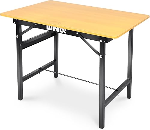 Miniatura 10 de DNA Motoring Banco de trabajo de madera resistente, banco de trabajo de madera con cajón para taller, garaje, W/mango ajustable, HERRAMIENTAS-00522