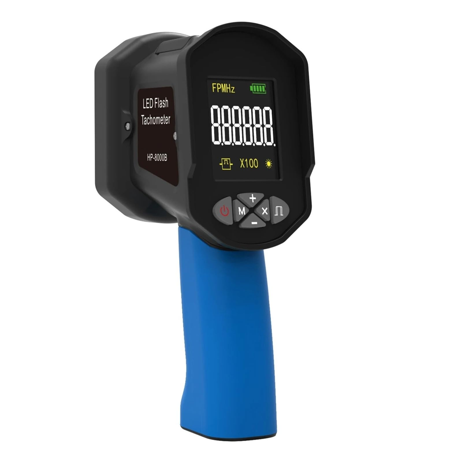 Estroboscopio digital de mano 0.001% Tacómetro con flash LED recargable Tacómetro estroboscópico sin contacto Para motores, tornos.