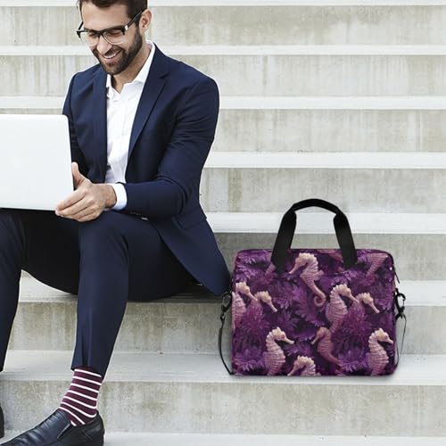 Maletín para portátil con estampado de caballitos de mar miniatura 3