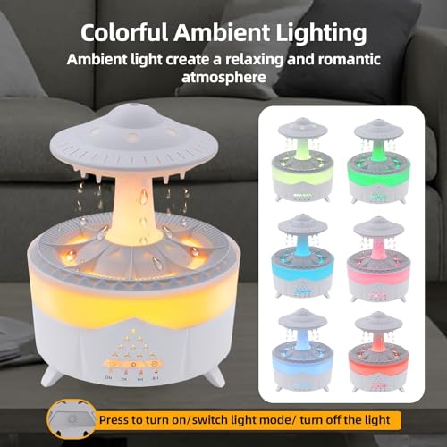 Rain Humidifier Water Drip con 7 colores cambiantes miniatura 2