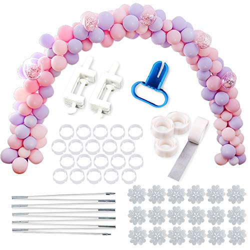 Gudotra (58pz) Kit Arco per Palloncini Supporti Palloncini Decorazione Tavolo per Feste Compleanno Natale Laurea Matrimonio