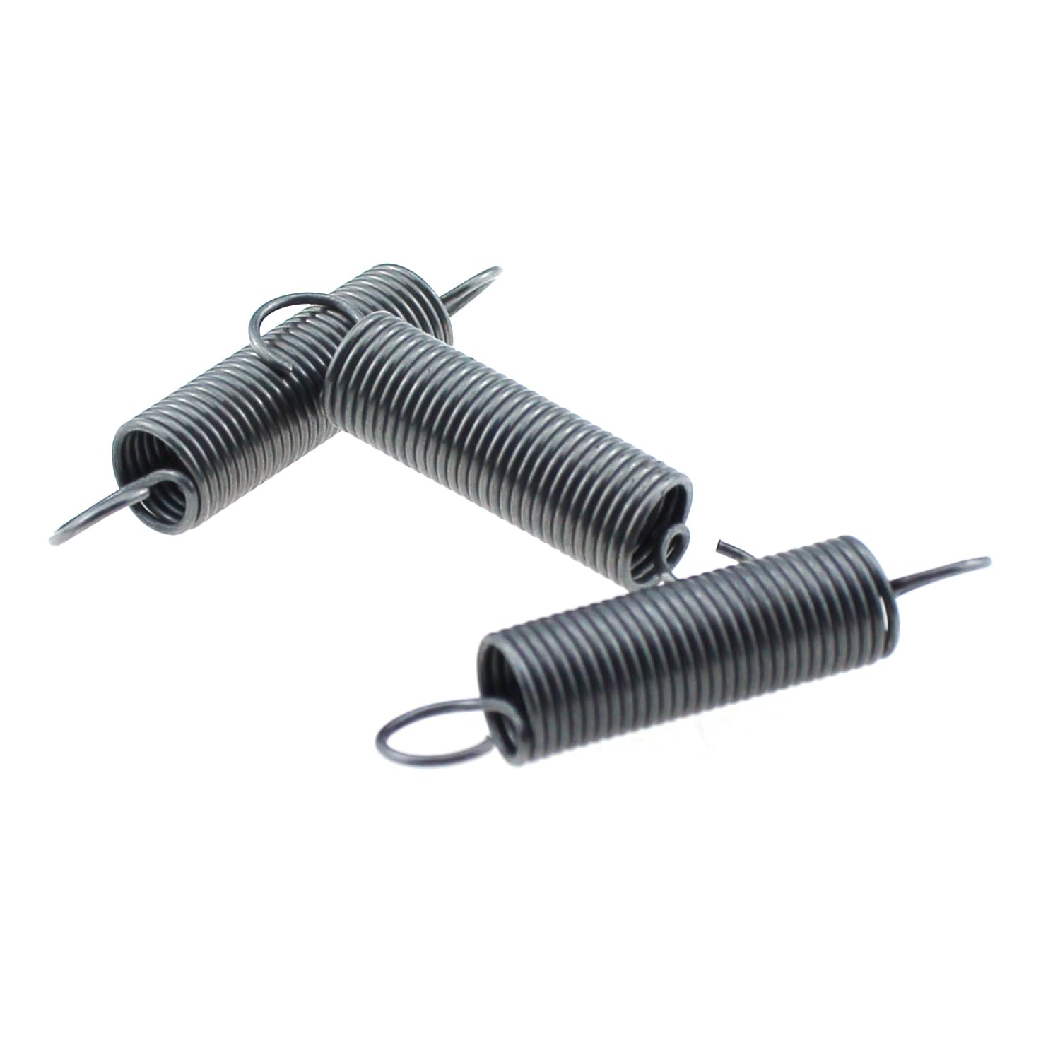 6PCS 1.0x10x50mm Polished Tension Springs Stainless Steel Small Double Hook Extension Springs Suitable for Marine Machinery Construction Industrial