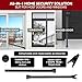 AceMining Upgraded Door Security Bar & Sliding Patio Bar, Heavy Duty Stoppers Adjustable Jammer for Home, Apartment, Travel (1 Pack,Black)