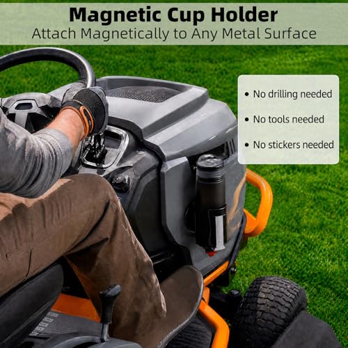 Portavasos magnético pesado para tractor con base de 3.5 pulg miniatura 2