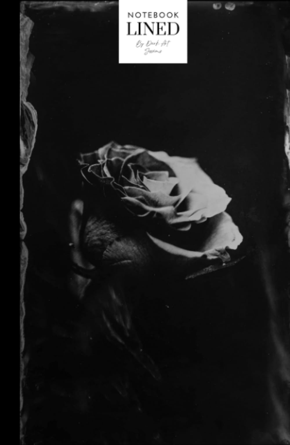 Carnet rose unique rigide au motif victorien et finitions artisanales