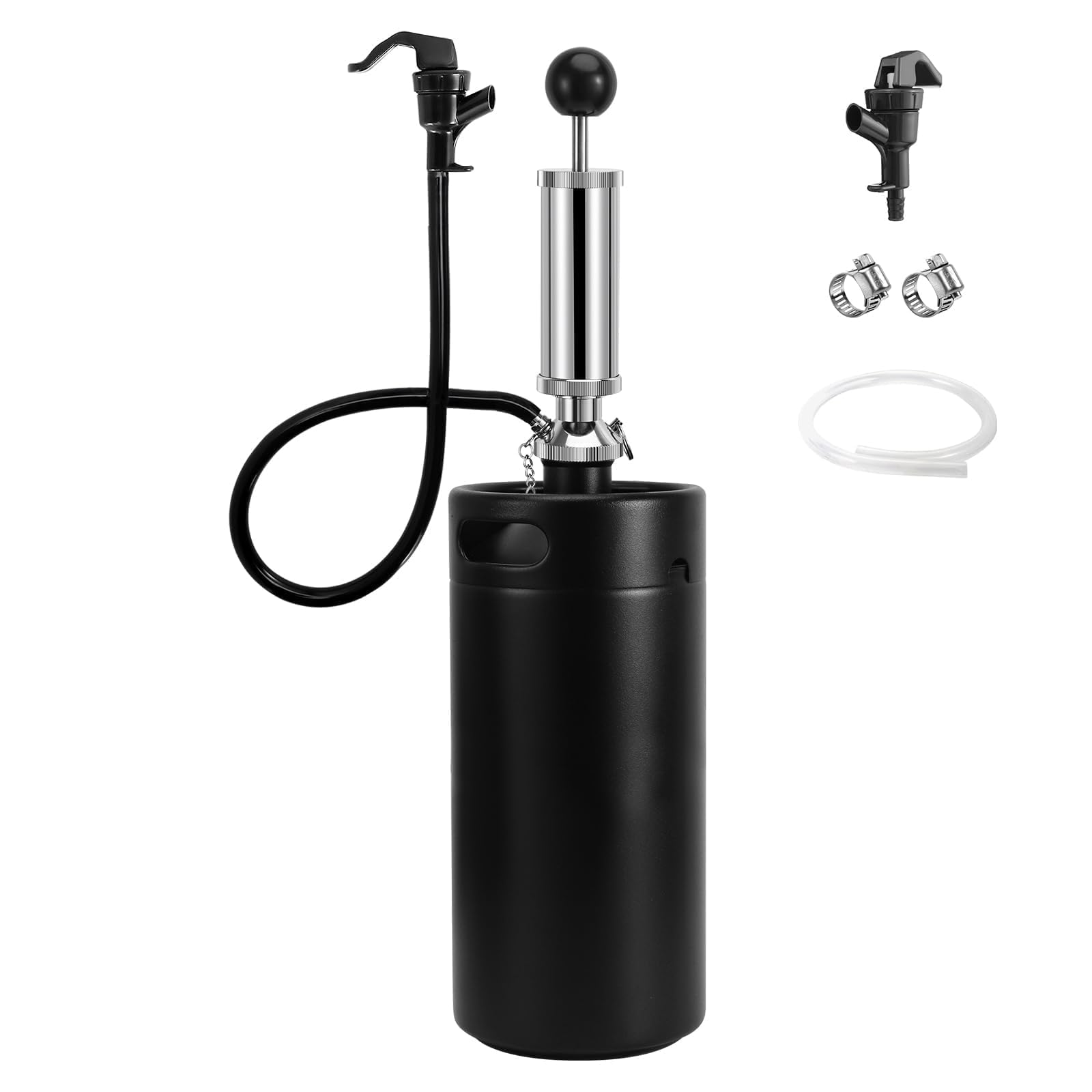 Amazon.com: Chciyich 128 Oz Mini Keg Growler with Beer Tap System